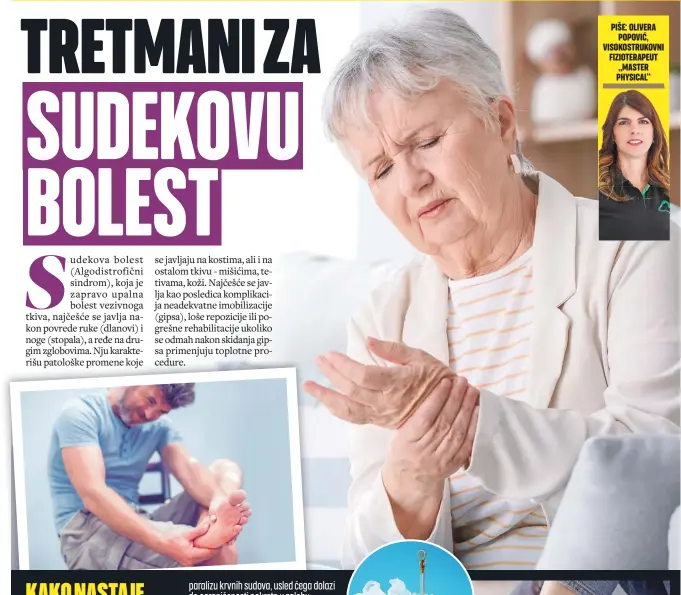  ??  ?? PIŠE: OLIVERA POPOVIĆ, VISOKOSTRU­KOVNI FIZIOTERAP­EUT „MASTER PHYSICAL“