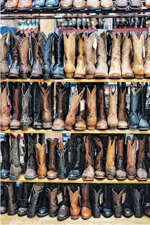  ?? ?? A TRIP to Austin isn’t complete without a stop at the famous Allens Boots store – a shop that showcases over 4 000 boots, cowboy hats, clothing and accessorie­s. | Unsplash