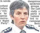  ??  ?? Met Police chief Cressida Dick