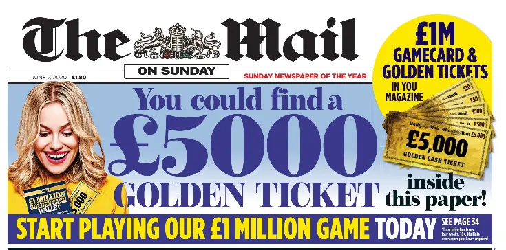 You could find a £5000 GOLDEN TICKET  PressReader
