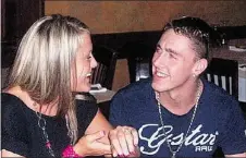  ??  ?? Beating victim Jesse John Margison, right, is shown with his girlfriend Brianna Kinnear, who was shot to death in February 2009 in a gang-related incident.