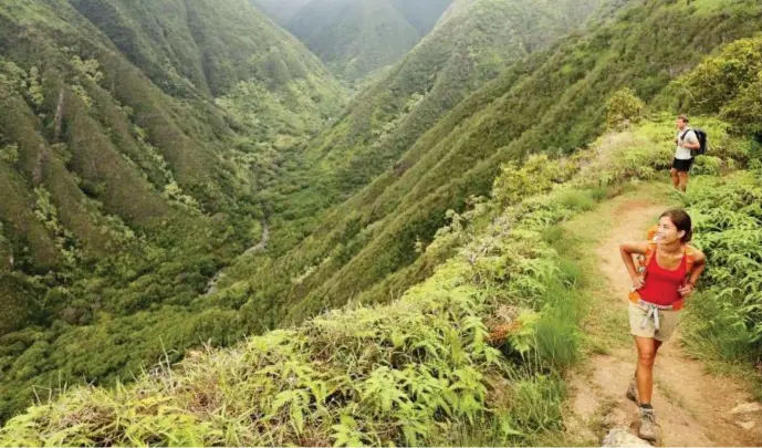  ??  ?? OFF THE TRAIL: Hawaii’s stay-at-home order has been extended until May 31. Those traveling to the islands are required to quarantine for 14 days.