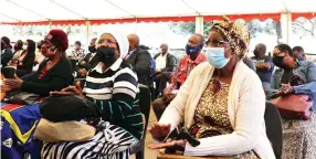  ?? — Picture: ?? Guests attend the opening of Lobengula Street Sai Mart shop in Bulawayo yesterday. Dennis Mudzamiri