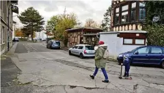  ?? FOTO: DANIEL VOLKMANN ?? die spielbergs­traße in mühlhausen wird saniert.