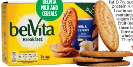  ??  ?? BELVITA MILK AND CEREALS