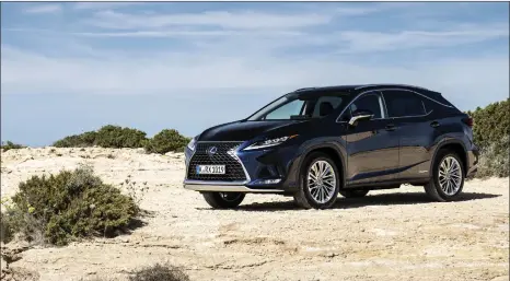  ??  ?? Luxury, comfort and space are all generous in this new Lexus RX