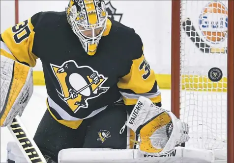 ?? Peter Diana/Post-Gazette ?? After a win Thursday against the Los Angeles Kings, goalie Matt Murray is 6-0-1 in his last seven starts.