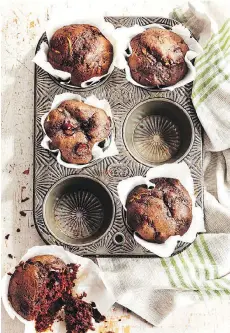  ??  ?? Chocolate-zucchini Muffins