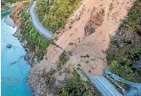  ?? PHOTO: BEN MASTERS/MASTERS PHOTOGRAPH­IC ?? The Manawatu Gorge slip, as seen from a drone.