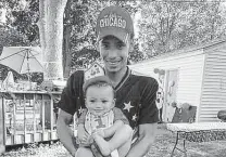  ?? Ben Crump Law via Associated Press ?? Daunte Wright and his son, Daunte Jr., at his first birthday party. Wright, 20, was killed during a traffic stop Sunday.
