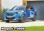  ??  ?? Peugeot e-2008