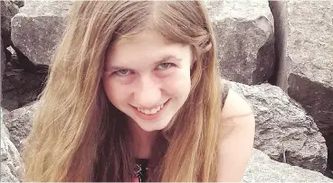 ?? AFP PHOTO / BARRON COUNTY SHERIFF’S DEPARTMENT ?? Jayme Closs, 13, missing since October 15, was found alive in the town of Gordon, Wisc.
