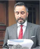  ??  ?? The family’s lawyer Aamer Anwar.