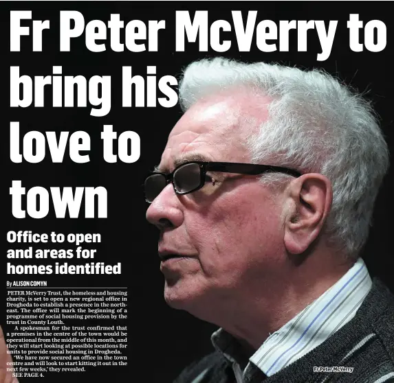  ??  ?? Fr Peter McVerry