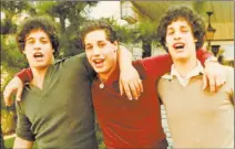  ??  ?? Eddy, David and Bobby in “Three Identical Strangers.” NEON