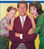  ??  ?? “We got where we could read each other’s minds,” he says of his Dick Van Dyke Show co-star Mary Tyler Moore (with their TV son Larry Mathews).