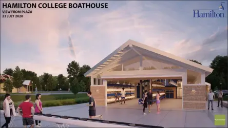  ?? A look at a rendering of the boathouse. PHOTO PROVIDED ??