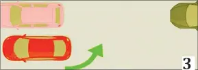  ?? ?? Shift into reverse gear, then turn your steering wheel as you start backing up. Make sure the road behind you is clear of traffic. Look over your shoulder towards the space.