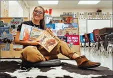  ?? Photo submitted by Brittney Chomistek. ?? Chomistek shows off her “Wild West Kids” reading corner.