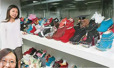  ??  ?? ▲陳盈盈贊助的高跟鞋讓­106名女性發揮創意，呈現出不一樣的高跟鞋。