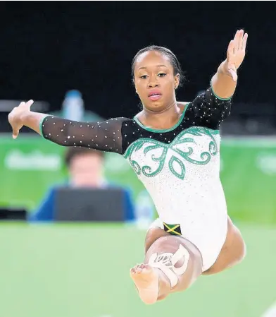  ?? FILE ?? Jamaican gymnast Toni-Ann Williams competing in the floor exercise at the 2016 Olympic Games in Rio de Janeiro, Brazil.