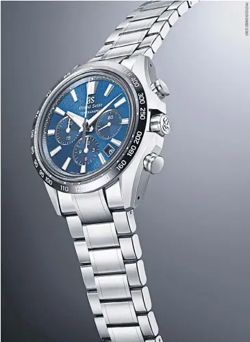  ?? ?? New Tentagraph sports watch from Grand Seiko’s Evolution 9 collection.