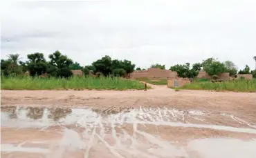  ??  ?? Garin Kaura village in Niger Republic where some of the villagers ran to for shelter