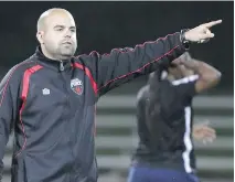  ?? PATRICK DOYLE/ OTTAWA CITIZEN FILES ?? Coach Dom Oliveri praises Ottawa Fury FC women’s team’s overall effort as it winds down its regular season.