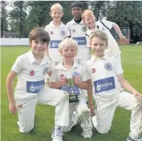  ??  ?? ●● Macclesfie­ld Cricket Club Academy under 9s