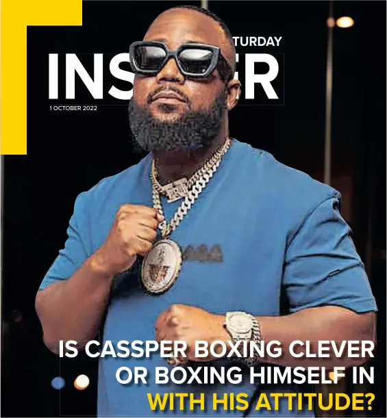  ?? | Supplied ?? CASSPER Nyovest is still poking at his rivals and grabbing attention with business ventures.