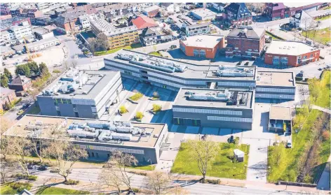  ?? FOTO: CHRISTOPH REICHWEIN ?? Ein Blick auf den Campus der Hochschule Rhein-Waal in Kamp-Lintfort.