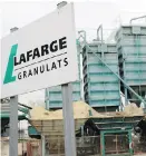  ??  ?? Lafarge has acknowledg­ed funnelling money to Syrian armed organizati­ons to guarantee safety for its staff and supply its plant in the war-torn country.