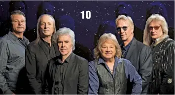  ??  ?? Three Dog Night — (from left) Paul Bautz, David Morgan, Danny Hutton, Michael Allsup, Paul Kingery and Eddie Reasoner 10