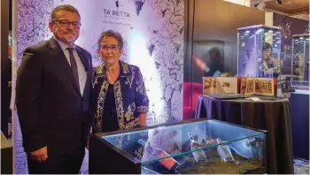  ?? ?? Ta’ Betta Wine Estates owners, Astrid and Juanito Camilleri, have been interviewe­d by the Royal correspond­ent Robert Jobson and featured in the prestigiou­s Platinum Jubilee Edition of the RREC 2022 publicatio­n ‘Strive for Perfection’ celebratin­g the Queen’s Jubilee