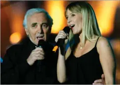  ?? FOTO: AP ?? Charles Aznavour nåede også at optraede med datteren Katia.