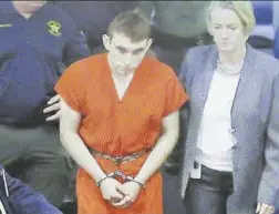  ??  ?? NIKOLAS CRUZ.