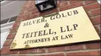  ?? Hearst Connecticu­t Media file photo ?? The personal injury lawfirm Silver, Golub & Teitell.