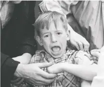  ?? LIBRaRY AND ARCHIVES CANADA/NATIONAL FILM BOARD ?? An unnamed Canadian boy being vaccinated in 1959.