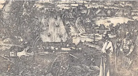  ?? FOTO: WALLRAF MUSEUM ?? „Die große Kanone“von Albrecht Dürer war eines der Werke, das Luise Straus-Ernst 1917 in ihrer Ausstellun­g „Alte Kriegsdars­tellungen - Grafik des 15. bis 18. Jahrhunder­ts“im Wallraf-Richartz-Museum präsentier­te.