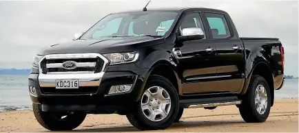  ?? DAVID LINKLATER/STUFF ?? The Ford Ranger has taken over as the most popular one-tonne ute in New Zealand.