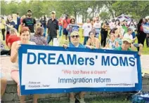  ?? CARLINE JEAN/STAFF PHOTOGRAPH­ER ?? Dreamers’ Moms group attended rally at Bubier Park in downtown Fort Lauderdale Monday.