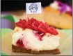  ?? ?? Raspberry cheesecake is among desserts you can have a heart-toheart with your girlfriend­s over. Maybe after downing a bacon, lettuce and potato sandwich.