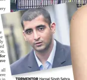  ??  ?? TORMENTOR Harpal Singh Sehra. Top, flowers in Glasgow for Sarah
SURVIVOR Julie Spence wants tougher sentences