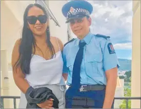  ?? PICTURE / SUPPLIED ?? Constable Amanda Hudson, now stationed in Kaitaia, and her daughter Sam.