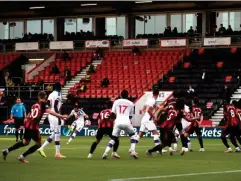  ?? (Getty) ?? Luka Milivojevi­c scores a brilliant free-kick to put Palace ahead