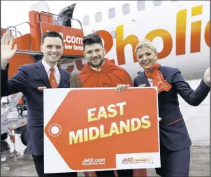  ??  ?? Stanislav Yevetski, the Bulgarian actor best known for his role as Victor Krum in Harry Potter, was at the launch of new flights from East Midlands Airport to his home country, Bulgaria.