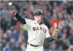  ?? ?? FUN NIGHT: Giants starting pitcher Logan Webb in action against the Dodgers.