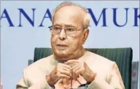  ?? FILE/HT ?? Mukherjee will take classes on themes like Parliament­ary Practice