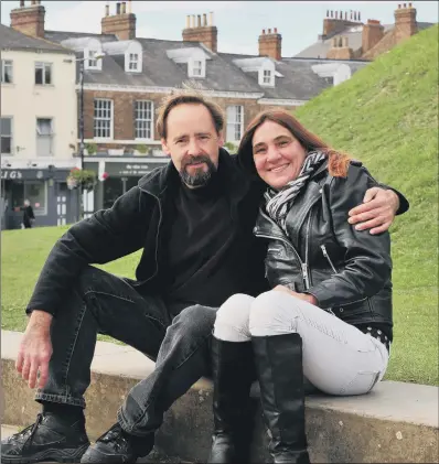  ??  ?? Tony Carson and his fiancée Sue Rimmington in York who ended up living in a tent.