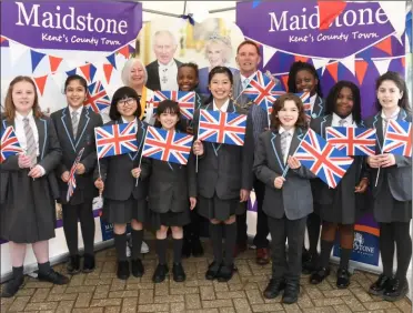  ?? Picture: MBC ?? Mayor Derek Mortimer hosted a coronation party at Lockmeadow in Maidstone